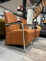 2 Nieuw Jess Design Bari Fauteuils bruin leer design stoel, Huis en Inrichting, Fauteuils, Nieuw, Ophalen of Verzenden, Jess, 50 tot 75 cm