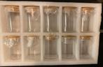 Nieuwe set 10 glazen voorraadpotjes 280 ml met bamboedeksel, Ophalen, Nieuw, Glas, Pot, Bus of Blik