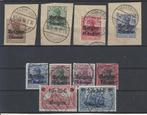 Duitsland, bezette België Minrs. 1 t/m 9 (en 4 II)gestempeld, Postzegels en Munten, Postzegels | Europa | Duitsland, Overige periodes