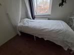 Stalen prinsessenbed., Huis en Inrichting, Slaapkamer | Bedden, Ophalen, 90 cm, Eenpersoons, Zo goed als nieuw