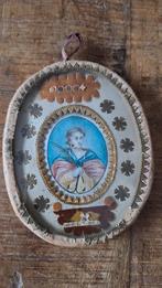Antieke reliek medaillion,  zie foto's, Antiek en Kunst, Antiek | Religie, Ophalen of Verzenden