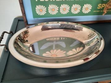 Vintage RVS inox schaal zilver made in France Jean Couzon beschikbaar voor biedingen