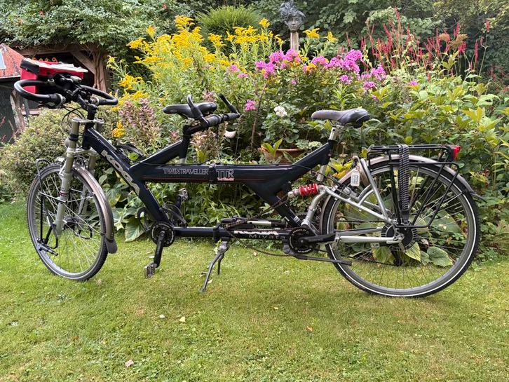 Koga Twin Traveller tandem, vouwbaar met drager voor auto, Fietsen en Brommers, Fietsen | Tandems, Meer dan 20 versnellingen, Ophalen of Verzenden