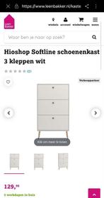 schoenenkast 3 draaideuren wit 141 x 82 x 26, Ophalen, Zo goed als nieuw