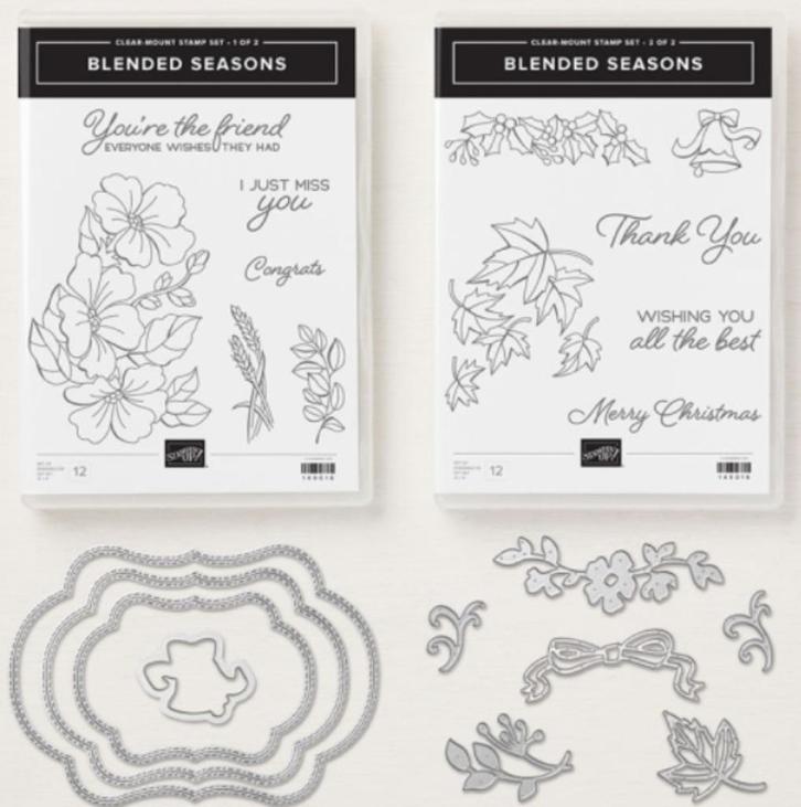 Stampin' Up! bundel Blended Seasons, Hobby en Vrije tijd, Kaarten | Zelf maken, Zo goed als nieuw, Overige typen, Natuur, Ophalen of Verzenden