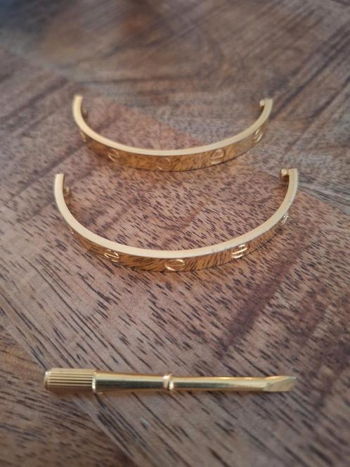 Cartier love armband, Sieraden, Tassen en Uiterlijk, Armbanden, Gebruikt, Overige materialen, Goud, Ophalen of Verzenden