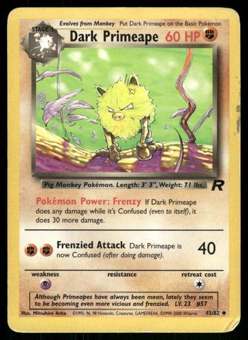 Dark Primeape 43/82 - Team Rocket (G) beschikbaar voor biedingen