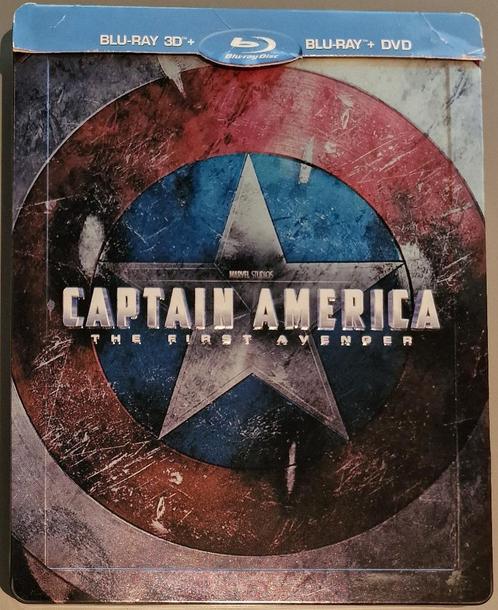 Captain America First Avenger 3d blu-ray steelbook - NL, Cd's en Dvd's, Blu-ray, Zo goed als nieuw, Actie, 3D, Ophalen of Verzenden