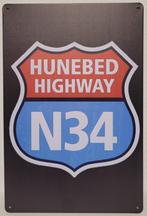 Hunebed Highway N34 reclamebord van metaal wandbord deco, Info@deconoord.nl, Deco Noord, Nieuw, Ophalen of Verzenden