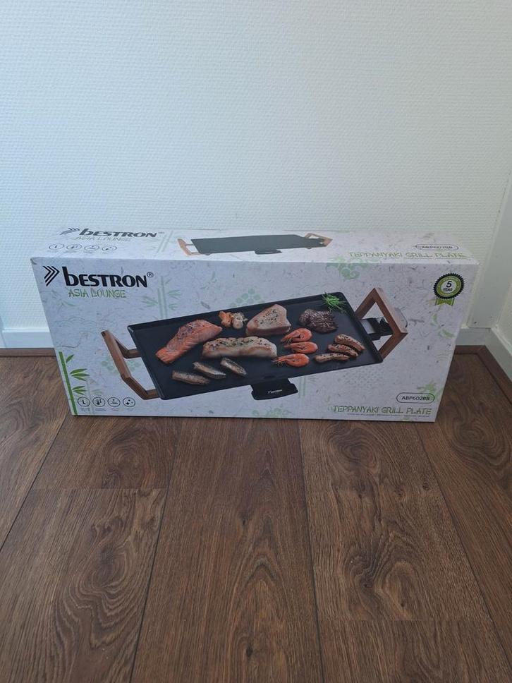Bestron Teppanyaki Grillplaat - Nieuw in doos!, Witgoed en Apparatuur, Grillplaten, Nieuw, Tafelgrill, Ophalen