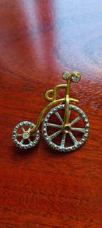 Vintage Fiets Broche met Strass, Overige materialen, 4 tot 7 cm, Gebruikt, Ophalen of Verzenden