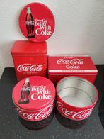 Coca Cola verzameling blikken, dienblad, bekers en spaarpot, Verzamelen, Ophalen, Zo goed als nieuw, Gebruiksvoorwerp