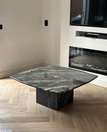 vintage Rosso Luana marmeren salontafel beschikbaar voor biedingen