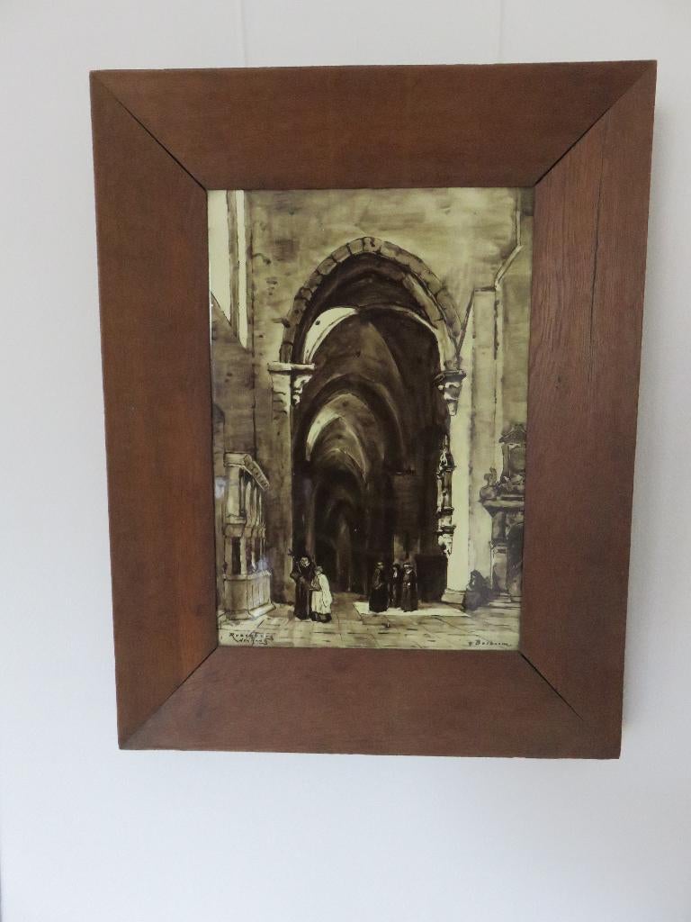 Tegel van Rozenburg, Antiek en Kunst, Kunst | Etsen en Gravures, Ophalen