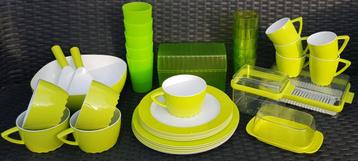 Mepal wave latin lime camping servies voor 5 personen 