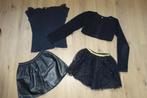 2 rokjes, 1 bolero, 1 shirtje zwart mt 146/152, Ophalen of Verzenden, Zo goed als nieuw, Meisje, Jurk of Rok