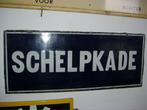 vintage schelpkade bord emaile, Ophalen of Verzenden