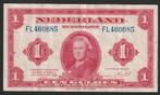 1 gld 1943 FL 460685 (wilhelmina) mooi exemplaar, Ophalen of Verzenden, 1 gulden