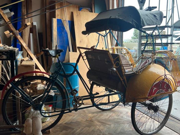 Mooie originele Riksja, Fietsen en Brommers, Fietsen | Tandems, Gebruikt, Minder dan 10 versnellingen, 49 tot 53 cm, 55 cm of meer