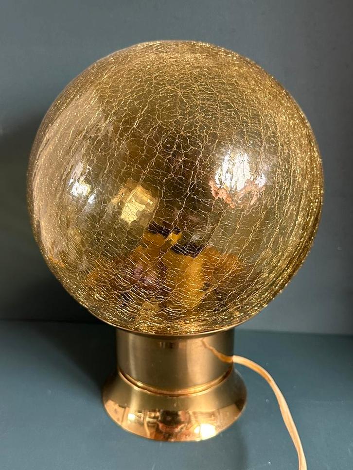 Vintage Tafellamp Bergboms Zweden, Huis en Inrichting, Lampen | Tafellampen, Zo goed als nieuw, Minder dan 50 cm, Glas, Ophalen of Verzenden