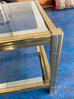 Gouden Salontafel met bijzettafel, Huis en Inrichting, Ophalen, Gebruikt, 100 tot 150 cm, 50 tot 100 cm