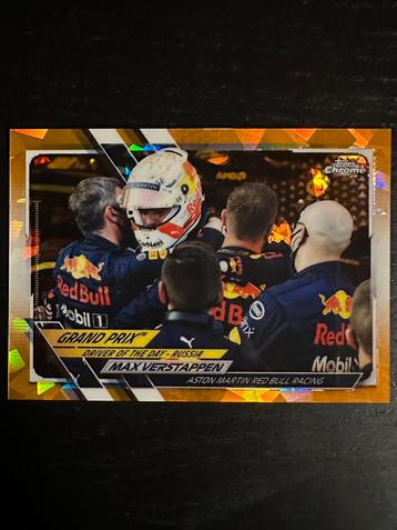 F1 Max Verstappen #161 2021 Orange Sapphire #/25 Raw Mint! beschikbaar voor biedingen
