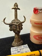 Bronzen Nagaland Stamhoofd, ca. 1800, Antiek en Kunst, Kunst | Niet-Westerse kunst, Ophalen of Verzenden