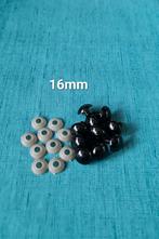 Veiligheidsoogjes 16mm, 5 paar voor € 1,85, Verzenden, Nieuw, Breien of Haken, Overige typen