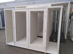 Hardhouten pui met dubbele tuindeuren zijramen, Doe-het-zelf en Verbouw, Kozijnen en Schuifpuien, Deurkozijn, 225 cm of meer, Nieuw