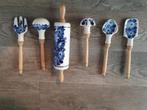 Oud Hollandse porseleinen lepels keuken, Ophalen of Verzenden, Gebruikt, Overige materialen, Los bestek
