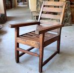 antieke planter stoel Java Indie NOI Indonesie ST1 teak hout, Ophalen of Verzenden