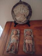 Vintage  3 x   Hanna Mobach plaquette  2 x  jongen meisje, Ophalen of Verzenden