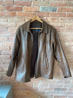 Leren jas bruin, Kleding | Heren, Ophalen of Verzenden, Zo goed als nieuw, Maat 52/54 (L), Bruin