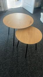 2 leuke ronde salontafels Te koop!, Huis en Inrichting, Tafels | Salontafels, Ophalen of Verzenden, Rond, 50 tot 100 cm, Minder dan 50 cm