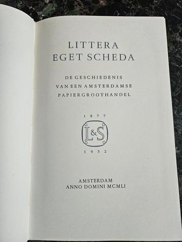 Littera Eget Scheda - Amsterdamse Papierhandel, 1951 beschikbaar voor biedingen