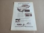 Reclame (uit oud tijdschrift) Ford Consul (1959), Verzamelen, Auto's, Gebruikt, Verzenden