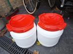2x Afsluitbare Tonnen - 10L - Zo Goed Als Nieuw, Dieren en Toebehoren, Ophalen of Verzenden