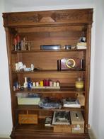 Oude eiken boekenkast, Ophalen, Gebruikt, 100 tot 150 cm, 200 cm of meer