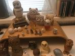 Verzameling van ongeveer 60 uiltjes, Ophalen, Zo goed als nieuw, Vogel, Beeldje of Figuurtje