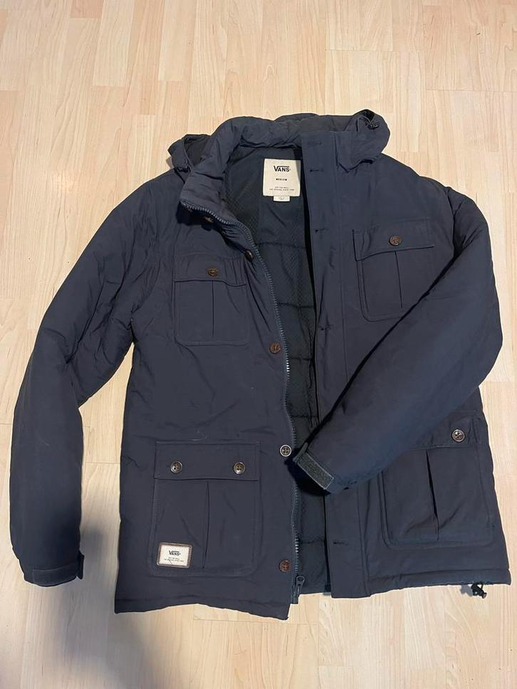 Vans Winterjas - gevoerd - maat M, Kleding | Heren, Jassen | Winter, Zo goed als nieuw, Maat 48/50 (M), Zwart, Ophalen