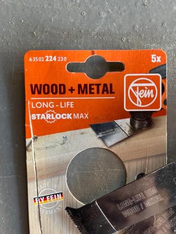 Multitool bladen hout en metaal fein starlock MAX beschikbaar voor biedingen