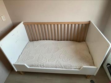 Bopita Ledikant/Bedbank Indy Wit/Naturel 70x140cm met matras beschikbaar voor biedingen