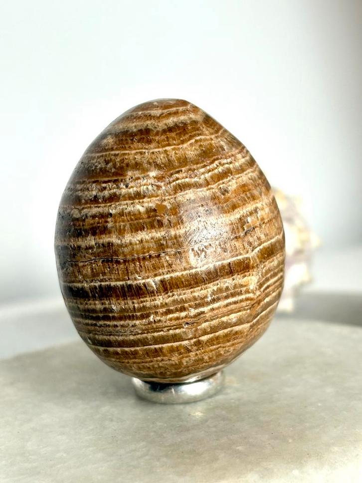 Aragoniet ei, Verzamelen, Mineralen en Fossielen, Ophalen of Verzenden