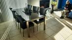 Eettafel met 6 stoelen, Huis en Inrichting, Ophalen, Zo goed als nieuw, Rechthoekig, 50 tot 100 cm