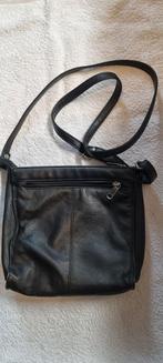 Leren Tas., Sieraden, Tassen en Uiterlijk, Tassen | Damestassen, Ophalen of Verzenden, Zo goed als nieuw, Zwart, Handtas