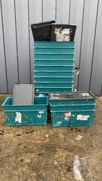 22 gebruikte distributiebakken, 80 lang, 40 breed en 40 hoog, Ophalen, Gebruikt, 40 tot 60 cm, Bak of Kist