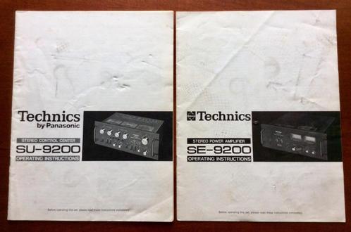TECHNICS SU-9200 & SE-9200 Voor- en Eindversterker Manuals, Audio, Tv en Foto, Overige Audio, Tv en Foto, Gebruikt, Ophalen of Verzenden
