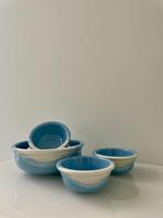 Kultakeramiikka Finland schalenset blauw/wit (5-delig), Keramiek, Nieuw, Ophalen of Verzenden, Schaal of Schalen
