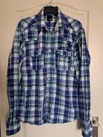 Overhemd Blouse Jack & Jones  Kleur : Blauw L, Kleding | Heren, Overhemden, Blauw, Ophalen of Verzenden, Zo goed als nieuw, Halswijdte 41/42 (L)