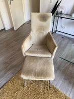Gerard van den Berg Fauteuil met Voetenbank, Huis en Inrichting, Fauteuils, Ophalen, Gebruikt, Metaal, 75 tot 100 cm